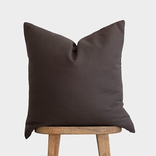 Woven Nook - Modern & Luxurious Decorative Throw Pillow Covers - Durable Quality & Machine Washable - 100% Cotton Canvas - 100% Linen - Aynsley - 4 Pack (22x22) - Image 4