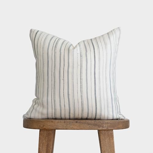 Woven Nook - Modern & Luxurious Decorative Throw Pillow Covers - Durable Quality & Machine Washable - 100% Cotton Canvas - 100% Linen - Aynsley - 4 Pack (22x22) - Image 2