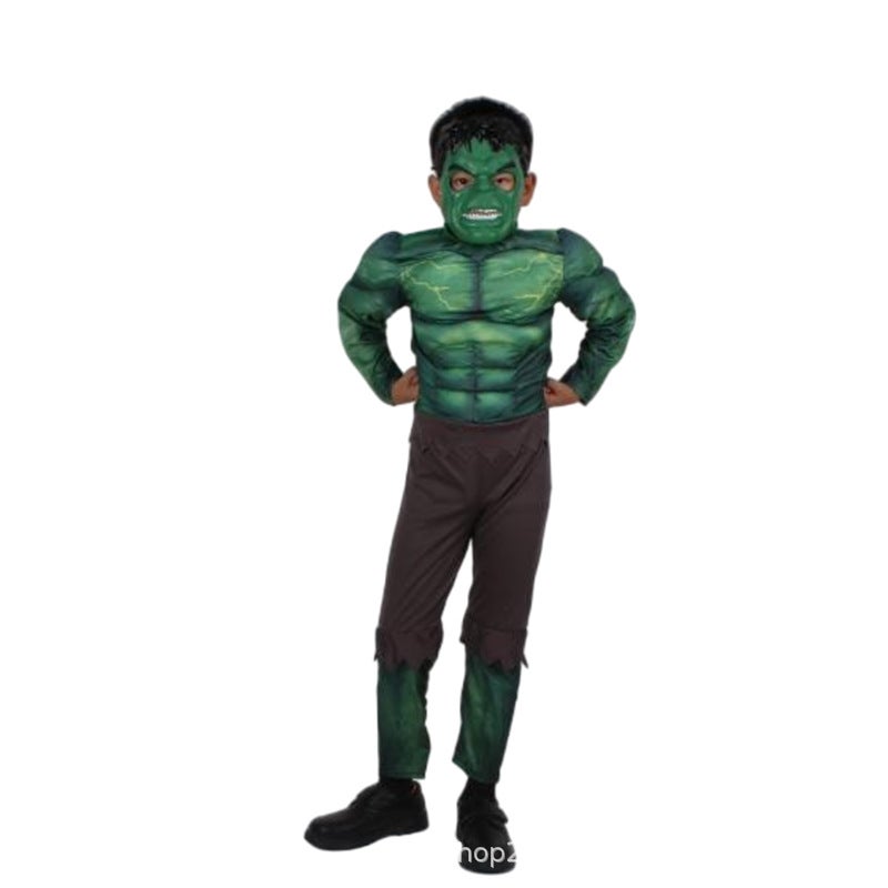 Hulk Muscle Cosplay Costume for Kids and Adults Halloween Party Role Play - Image 3