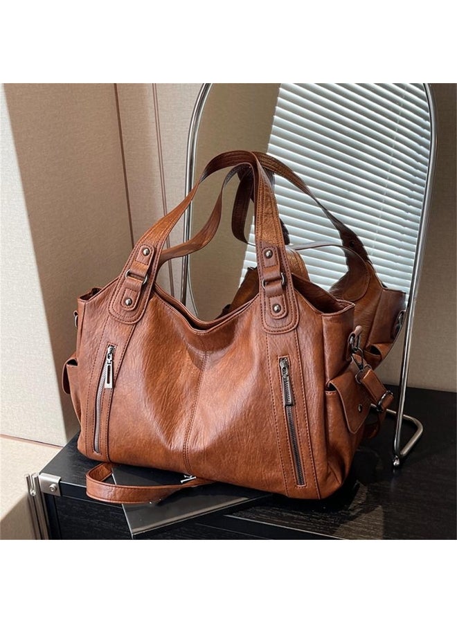 Yogodlns Yogodlns High Quality Women's Bag New Urban Trend Style Shoulder Bag Versatile Casual Large Capacity Commuter Zipper Handbag