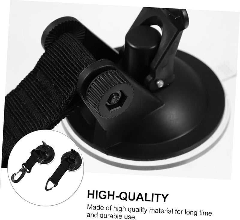 قطعتان من خطافات الشفط القوية للسيارة، مثبتة بقوة ومقاومة للماء لتعليق الحقائب والمعدات. - Image 5