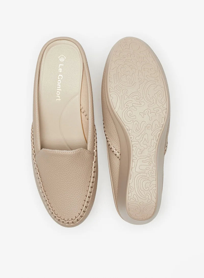 Le Confort Womens Solid Slip On Mules with Wedge Heels