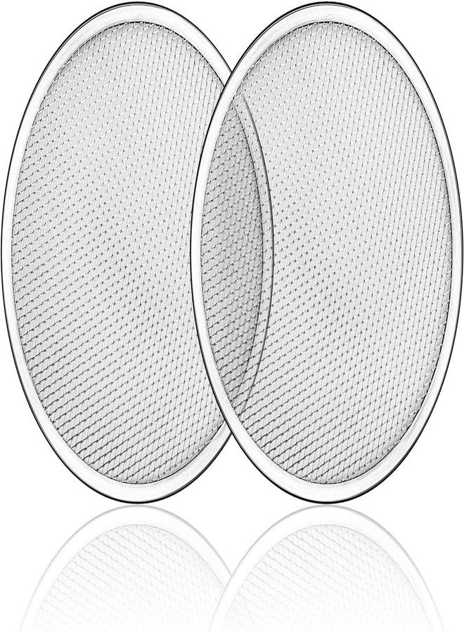 CooKNooK Aluminium Pizza Tray Screen for Commercial Use, Baking Net, Oven Baking Tray Round Plates (10 INCH Set of 2) - Image 1