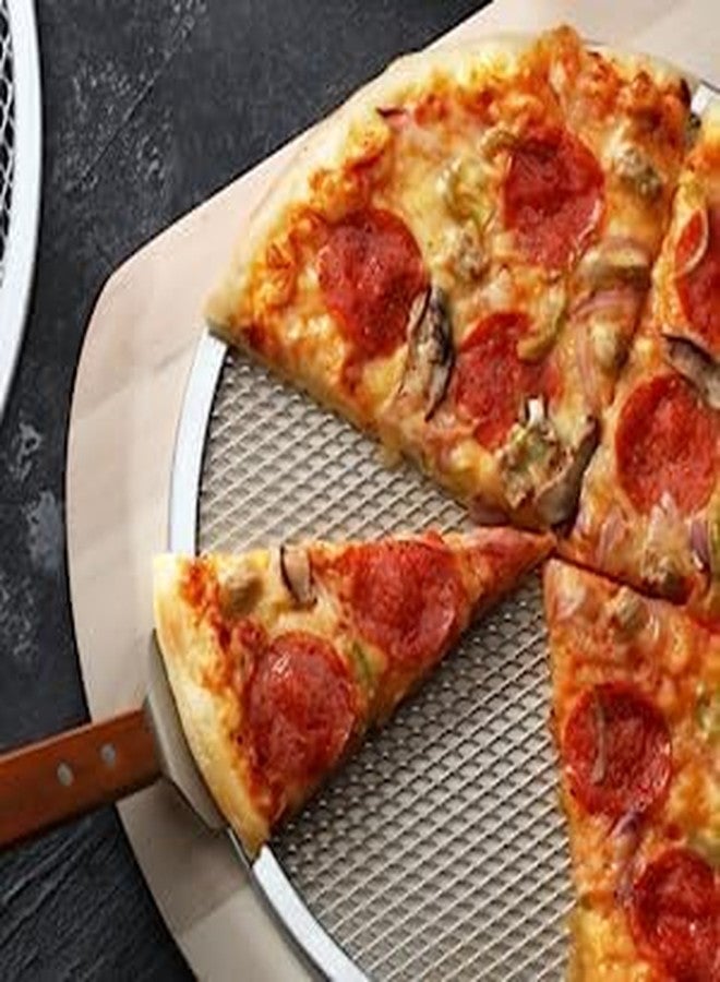 CooKNooK Aluminium Pizza Tray Screen for Commercial Use, Baking Net, Oven Baking Tray Round Plates (10 INCH Set of 2) - Image 5