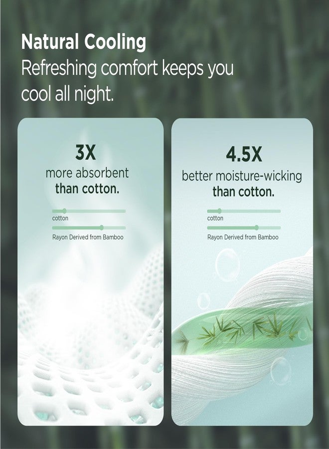 بيد شور أغطية وسائد Bedsure، مقاس قياسي، أغطية وسائد مُبرّدة، مصنوعة من رايون مُستخلص من الخيزران، لون وردي، طقم قياسي من قطعتين، أغطية وسائد ناعمة وجيدة التهوية مع إغلاق ظرفي، 20 × 26 بوصة - Image 2