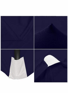 HomarKet Spandex Tablecloth 183x76x76CM Washable and Wrinkle Resistant Stretch Rectangular Fitted Patio Table Cover for Event Wedding Banquet and Parties 6FT Blue  - Image 4