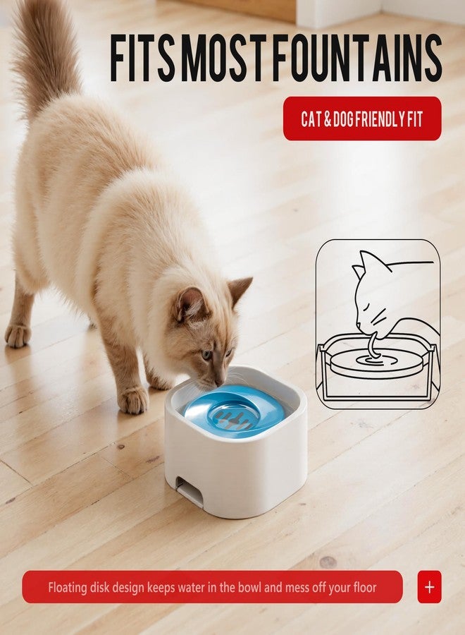 Li & Zhao Dog Drinking Float Plate - 3 PCS Floating Disk for Spill Proof Dog Water Bowl Dispenser No Spill Water Bowl Floating Disk Slow Drinking for Most Pet - Image 5