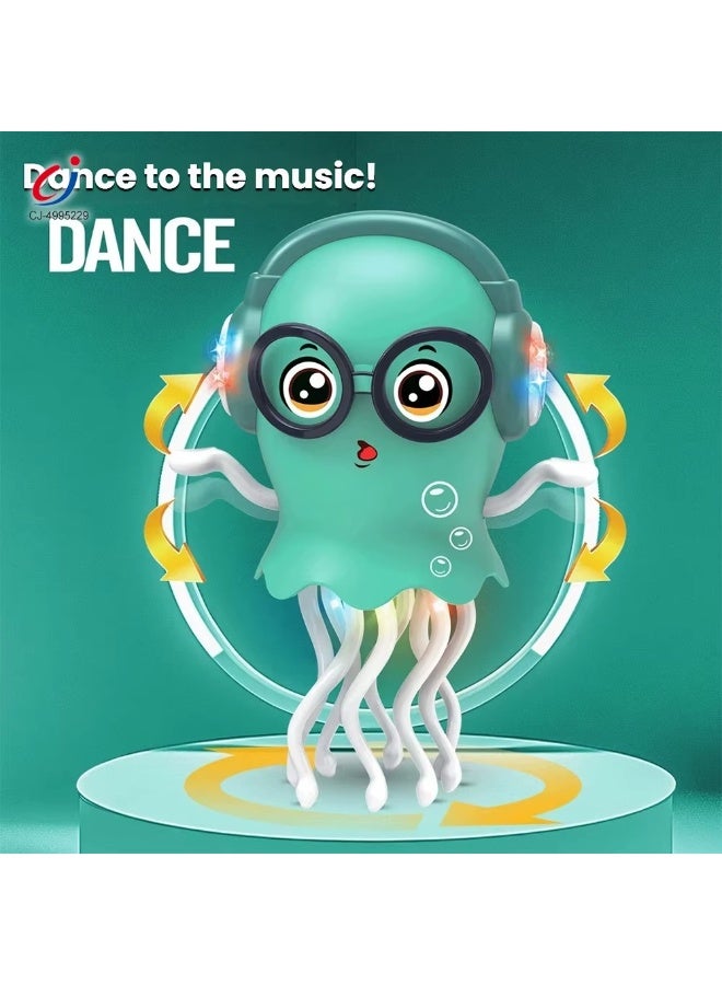 Toy Box Dancing Jellyfish Toy, Light-up Musical Octopus with 360° Rotating Tentacles, Interactive Educational Kids Toy Dancing Jelly Fish - Random Colour - Image 4