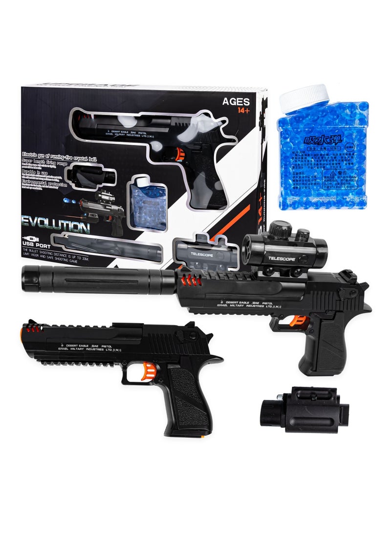 Kids Electric Gel Blaster Splat Ball Gun Soft Impact Toy with Water Beads & Safety Goggles for Safe Outdoor Fun  - Image 5