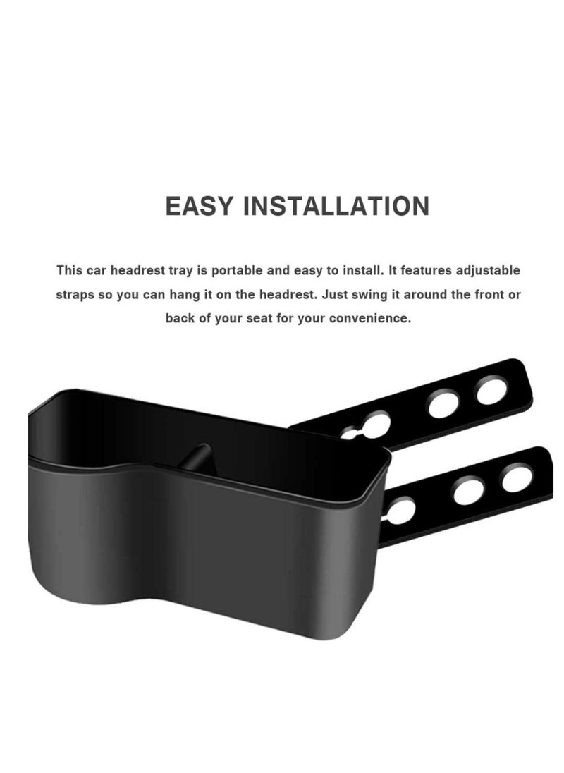 X spring Xspring Car Cup Holder, Back Seat Cup Holder for Car with Headrest Hooks, Universal Hanging Car Drink Holder, Automotive Cup Holder Multifunctional Storage for Car Travel Accessories  - Image 3