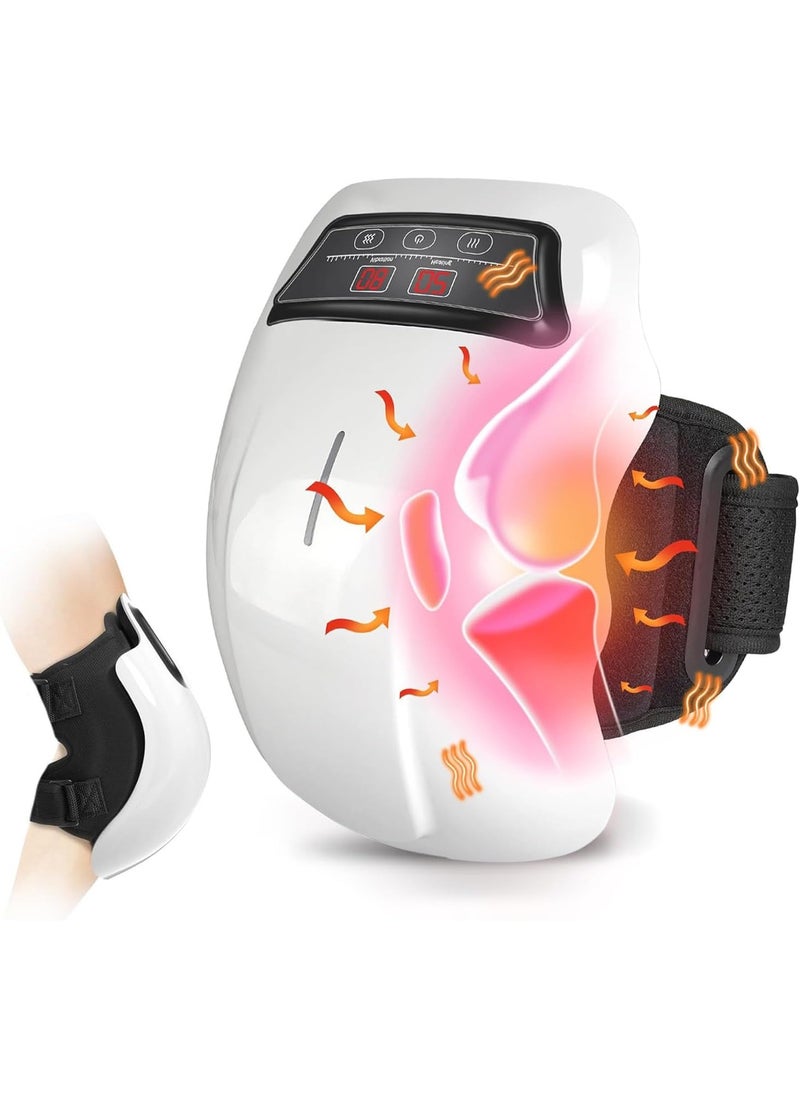 AL RAID Knee Massager with 9-Level Heat & Vibration – Cordless Electric Therapy, LED Display, USB Rechargeable, Pain Relief for Arthritis, Injury & Joint Care  - Image 1
