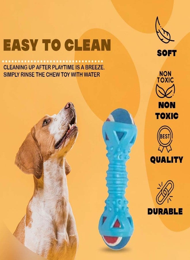 PremiumAV Double Ball Dumbbell Dog Chew Toy for Small & Medium Dogs - Natural Rubber Interactive Teeth Cleaning Toy, Durable Puppy Chew & Molar Toy, Brain Stimulating Play Toy - Image 4