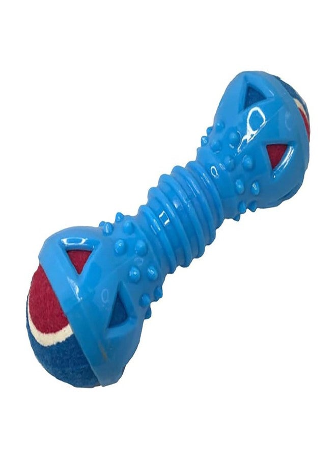 PremiumAV Double Ball Dumbbell Dog Chew Toy for Small & Medium Dogs - Natural Rubber Interactive Teeth Cleaning Toy, Durable Puppy Chew & Molar Toy, Brain Stimulating Play Toy - Image 1