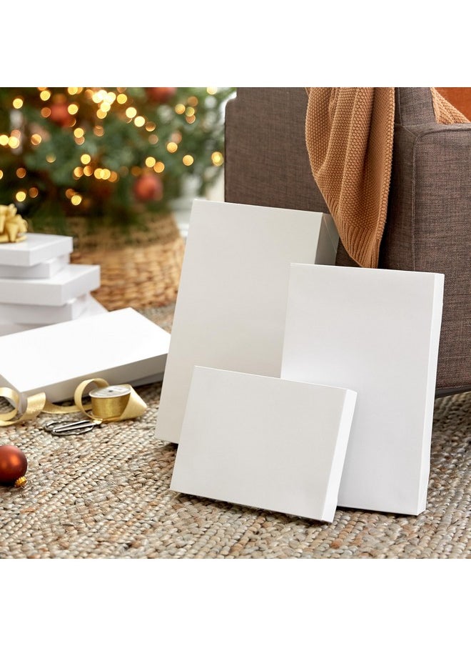 Hallmark Hallmark White Gift Boxes, Assorted Sizes (12 Boxes with Lids: 4 Small 11", 4 Medium 14", 4 Large 16") for Birthdays, Mother's Day, Baby Showers and More  - Image 3