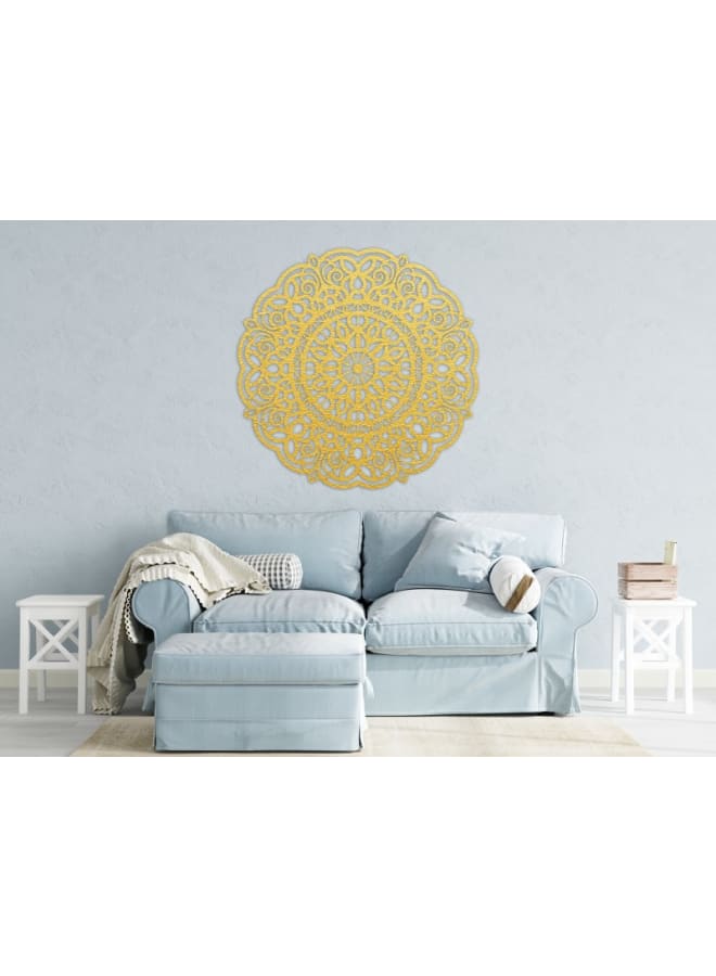 هوم جاليري لوحة فنية جدارية خشبية ماندالا ثلاثية الأبعاد - Image 4