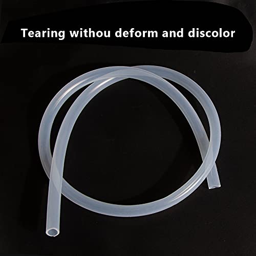 Feelers Silicone Tubing, Food Grade Pure Siliconce Hose 1/25" ID 3/32" OD 3.28ft, High Temperature Resistant Flexible Hose for Water Air Pump, Aquarium, Home Brewing, Kitchen - Image 4