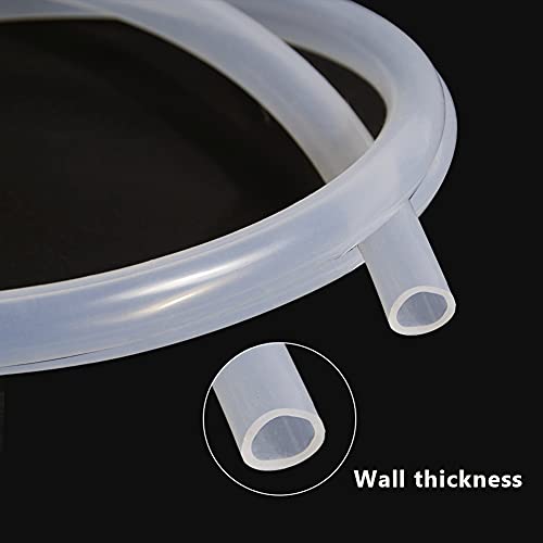 Feelers Silicone Tubing, Food Grade Pure Siliconce Hose 1/25" ID 3/32" OD 3.28ft, High Temperature Resistant Flexible Hose for Water Air Pump, Aquarium, Home Brewing, Kitchen - Image 5