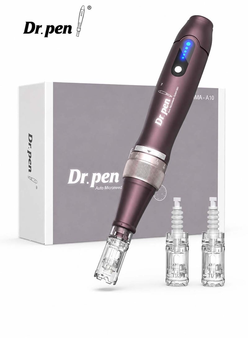Dr.pen A10 Microneedling Pen Wireless Electric Derma Pen with 2 Replacement Cartridges - Image 1