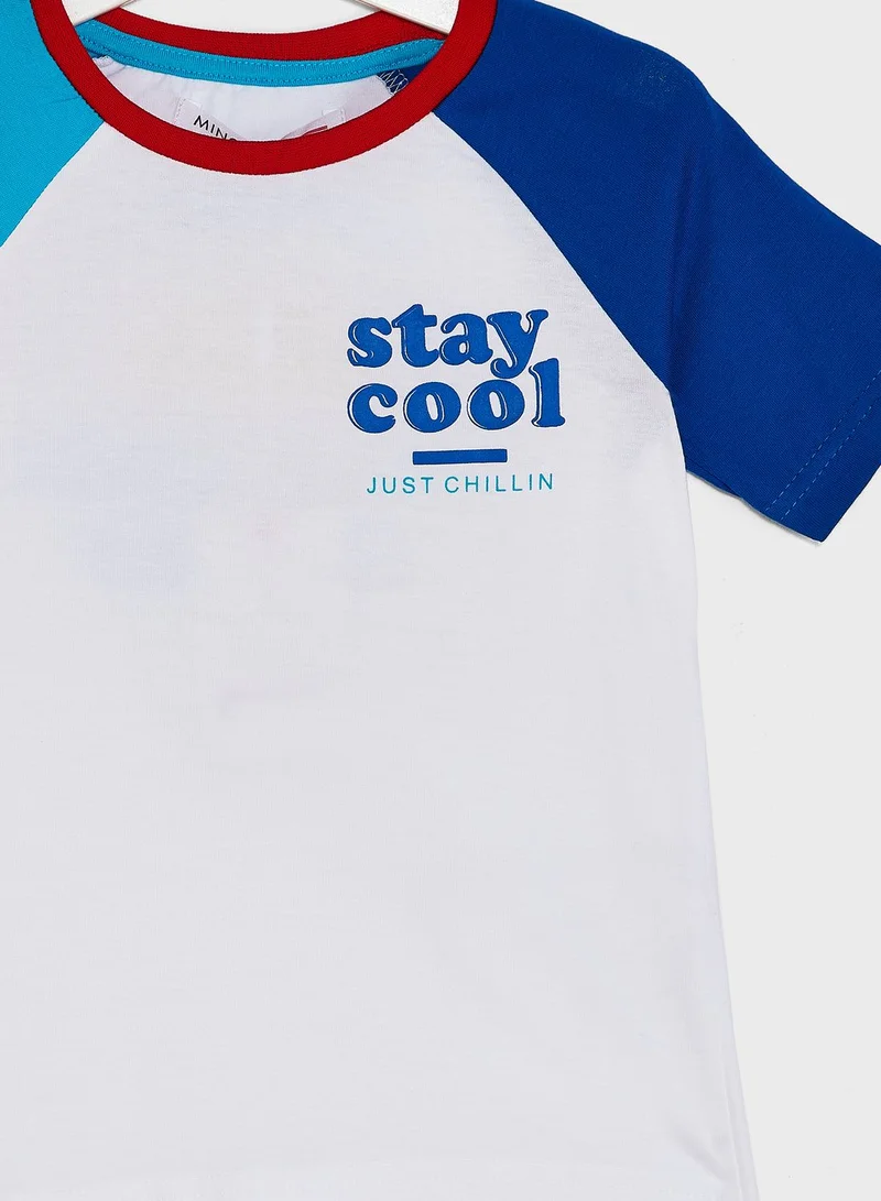 MINOTI Infant Colour Block T-Shirt