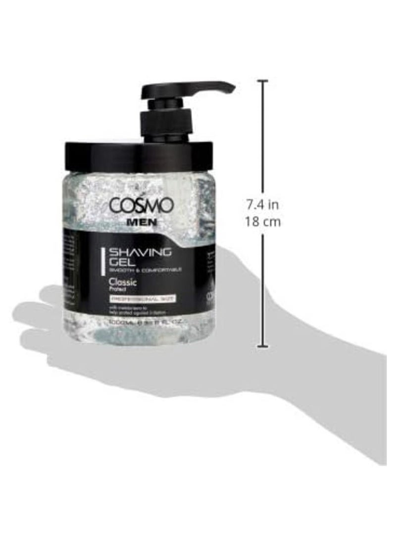 COSMO Shaving Gel Smooth And Comfortable Classic 1000 Ml  - Image 4