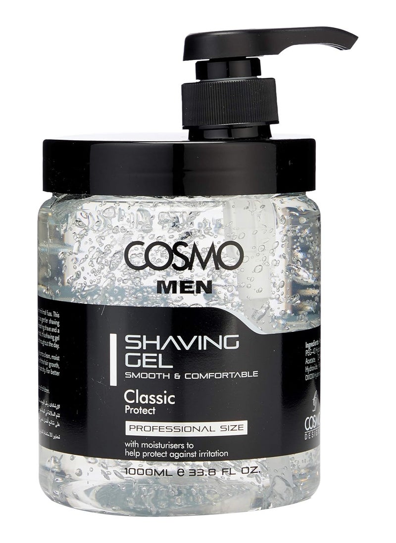 COSMO Shaving Gel Smooth And Comfortable Classic 1000 Ml  - Image 1