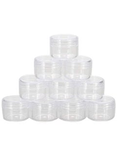 pmw - 24Pcs 10g/ml Cosmetic Empty Jar Pot Eyeshadow Makeup Face Cream Container Transparent - Mini Dabbi