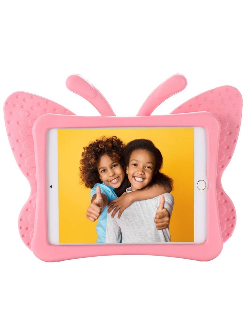 SmartGrist iPad Case for Kids, iPad 9.7 inch Case, Light Weight Shockproof EVA Foam Protective Tablet Stand Cover Holder for Apple iPad Air/Air 2 iPad 9.7 2017/2018 Cute Butterfly (PINK) - Image 2