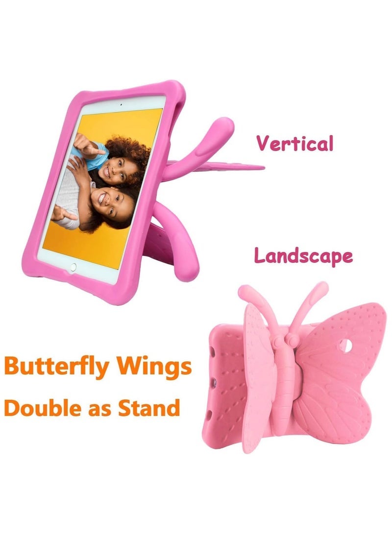 SmartGrist iPad Case for Kids, iPad 9.7 inch Case, Light Weight Shockproof EVA Foam Protective Tablet Stand Cover Holder for Apple iPad Air/Air 2 iPad 9.7 2017/2018 Cute Butterfly (PINK) - Image 4