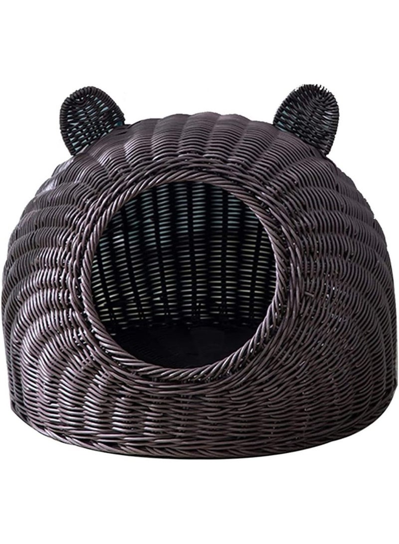 MONOGUE Cat House With Cushion Covered Modern Cute Cat Bed All Season Cats Bed Simple Breathable Pet Nest - Image 3
