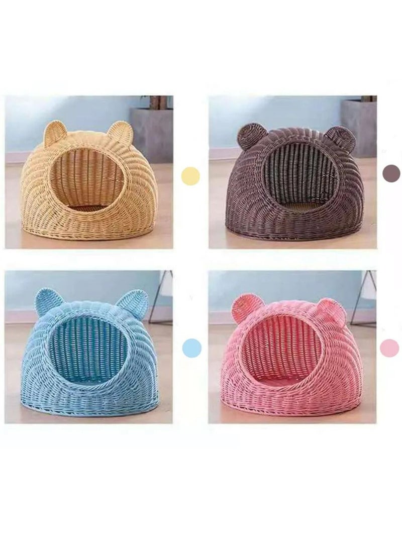 MONOGUE Cat House With Cushion Covered Modern Cute Cat Bed All Season Cats Bed Simple Breathable Pet Nest - Image 5