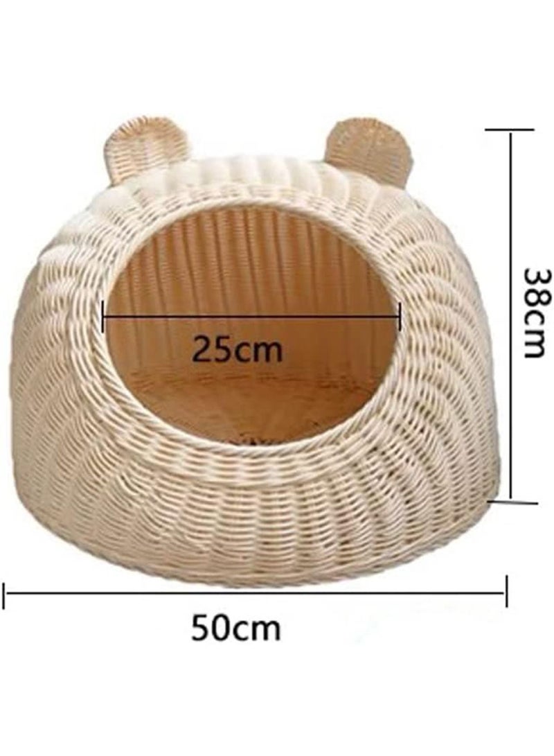 MONOGUE Cat House With Cushion Covered Modern Cute Cat Bed All Season Cats Bed Simple Breathable Pet Nest - Image 4