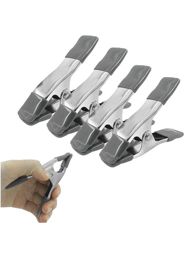 Saycker 4-Pcs Spring Clamp Heavy Duty Metal Spring Clamp - Jaw Opening for Wood Working, DIY, Photo Studio Backdrops Backgrounds - Image 1