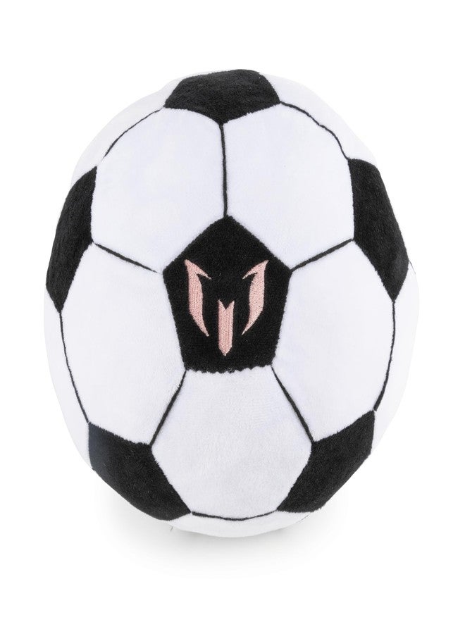 Jay Franco Messi Plush Pillow Buddy – Ultra-Soft Stuffed Plushie & Cozy Pillow, Official Licensed Product, 8 Inch, White - Messi's Ball - Image 2