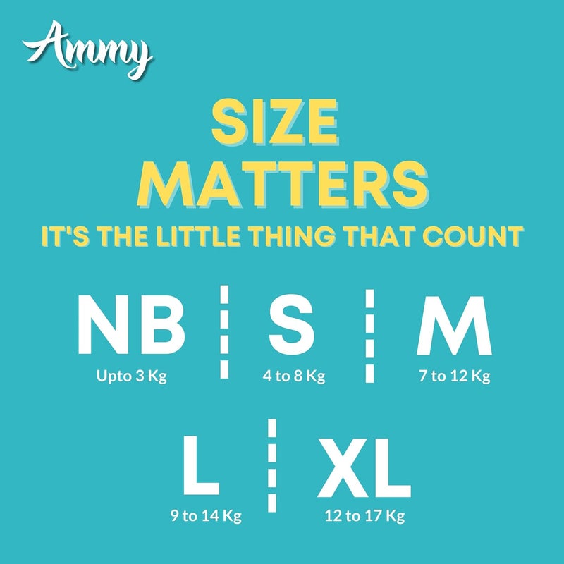 Ammy Kool Kids Baby Diapers Medium Size - 34pcs Pack - Image 4