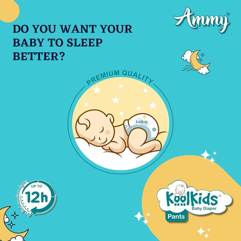 Ammy Kool Kids Baby Diapers Medium Size - 34pcs Pack - Image 5