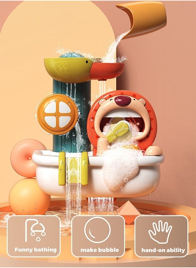 GROIC Baby Bath Toy, Automatic Bubble Blower for Bathtub Toys, Maker Tub Toys with Strong Suction Cups Great Gifts Toddlers and Kids  - Image 2