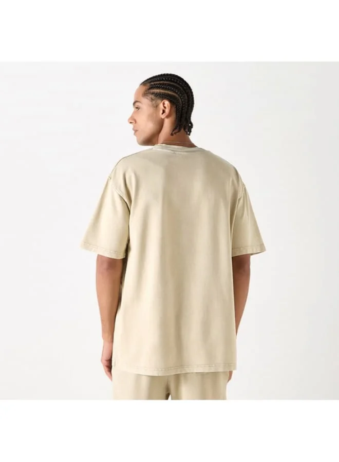 SP Characters Graphic Print T-shirt with Short Sleeves and Crew Neck