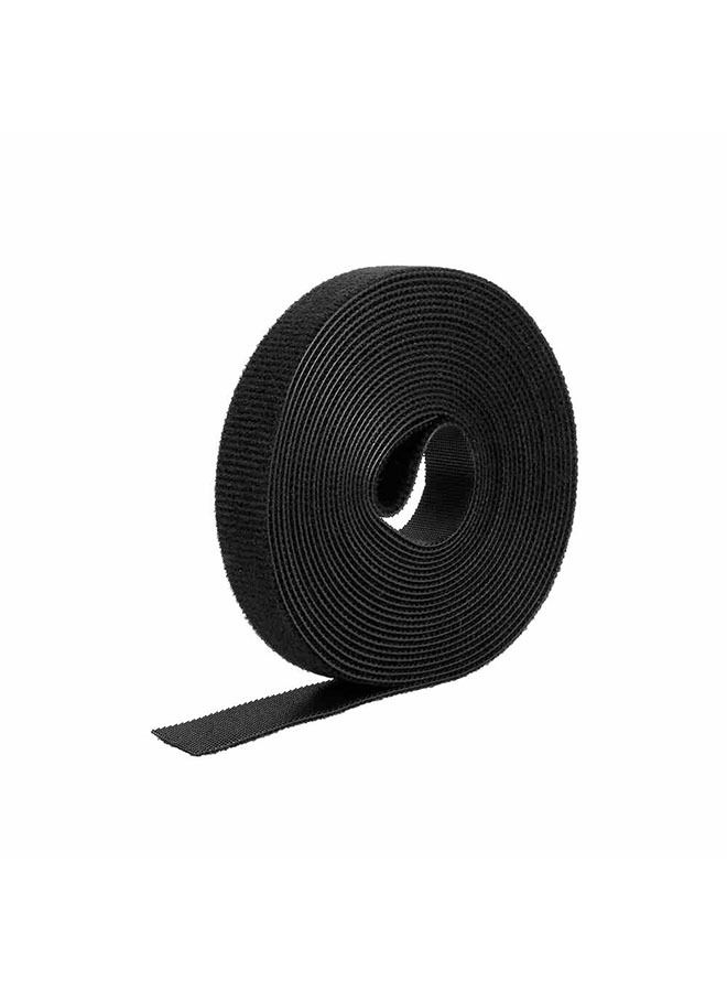 1 Roll Self Adhesive Reusable Cable Tie Hook & Loop - Image 1