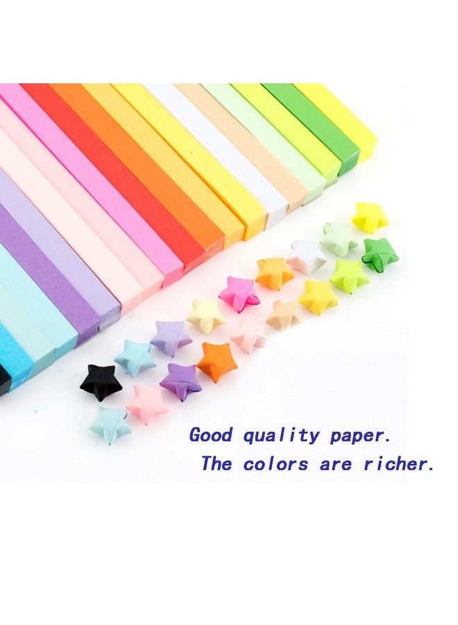 Jubobu Origami Stars Paper 1030 Sheets - 27 Color Assortment - Double Sided Solid Color Lucky Stars for DIY Crafts & Decor - Image 3