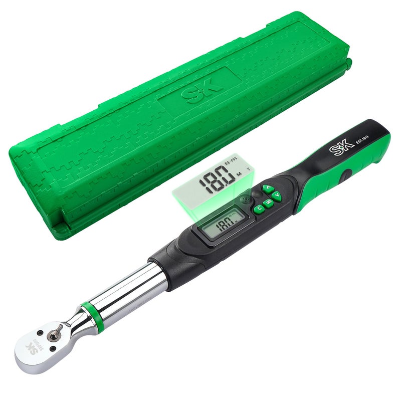 SK 38 Drive Digital Torque Wrench 68 to 135 NM LED Display Four Units of Measure Flash Notification - Image 2
