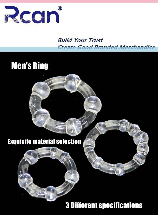 Rcan 3 Piece Set of Silicone Ring Men Sports Ring Elastic Easy Stretch Resistance Tear Resistance Exercise Ring Extended Endurance Waterproof Wear Resistant Soft Suitable for Male Sports Home  - Image 5