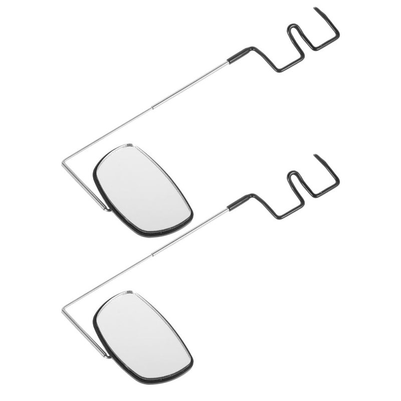 Adjustable Bike Eyeglass Rearview Mirror Black 2 Pack for Mountain Cycling - Image 2