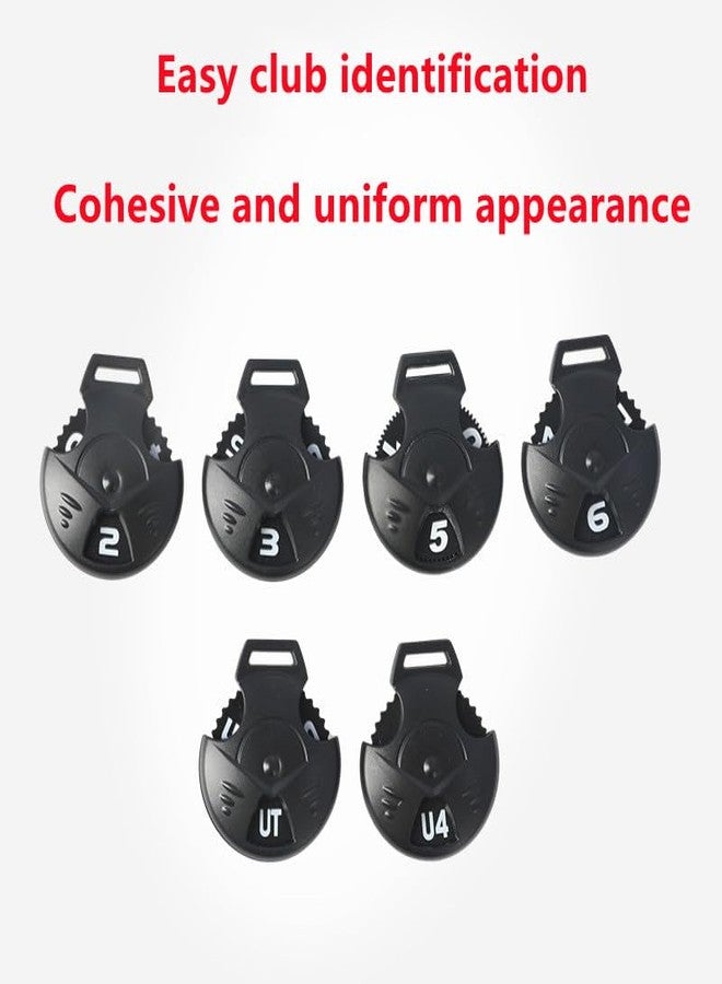 Nanchroadly 2 Pack Golf Club Head Cover for Golf Clubs, Wear Resistant Golf Club Covers Number Tags, Interchangeable Club Head Covers for Fairway Clubs Drivers, Black - Image 5