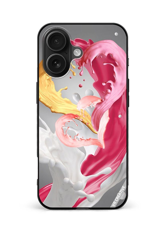 غطاء حماية لجهاز آبل آيفون 16 بتصميم زوجي متعدد الألوان