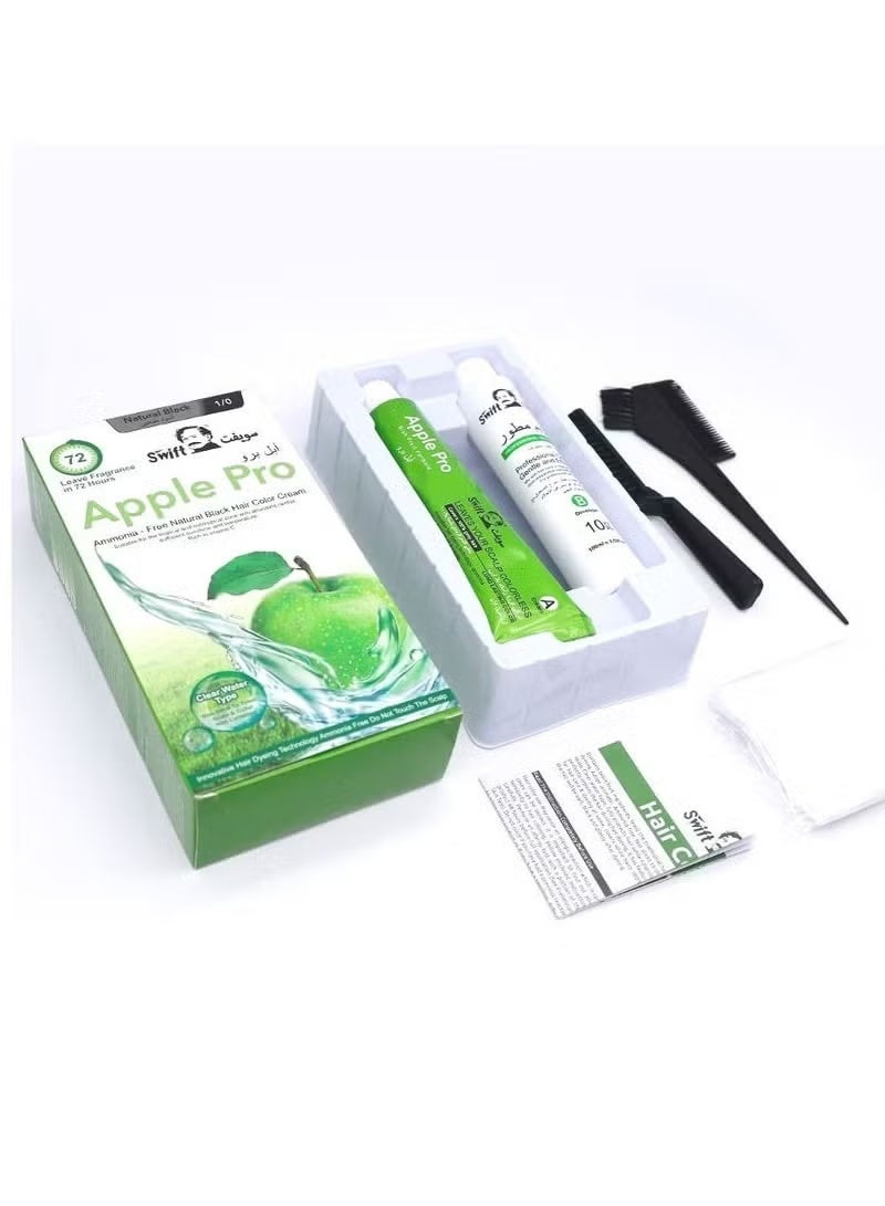 سويفت كريم صبغة الشعر الأسود الطبيعي الخالي من الأمونيا 1/0 - Image 4