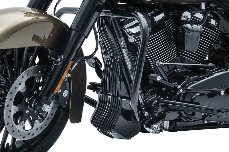 Kuryakyn 6418 Motorcycle Accent Accessory: Precision Oil Cooler Cover for 2017-19 Harley-Davidson Motorcycles, Gloss Black - Image 3