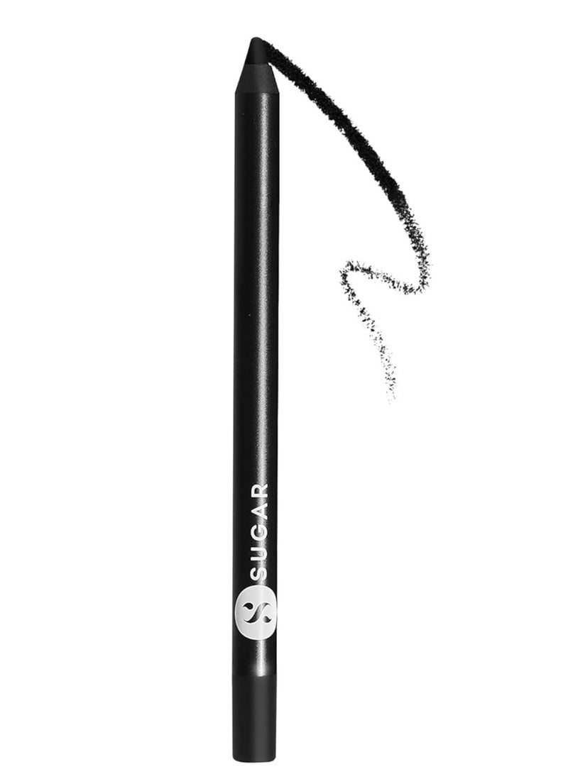 SUGAR Cosmetics Stroke Of Genius Heavy Duty Kohl with Sharpner  Long Lasting  Smudge Proof and  Waterproof Kajal Pencil  Matte Finish 1.2gm 01 Back To Black Black - Image 1