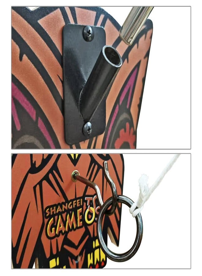 SHANGFEI Hook and Ring Toss Game,Ring Hook Games, Outdoor Games,Leisure Games for Adults and Kids,Upgraded Version of The Telescopic Rod,Owl Style - Image 5