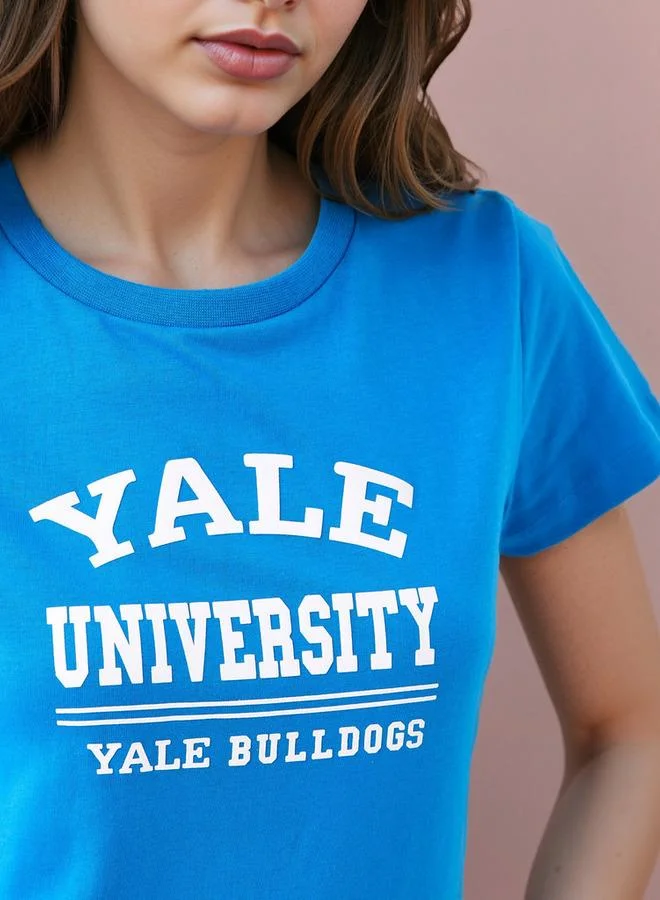 SP Characters  Varsity Print Crew Neck T-shirt for Women | Best Price UAE