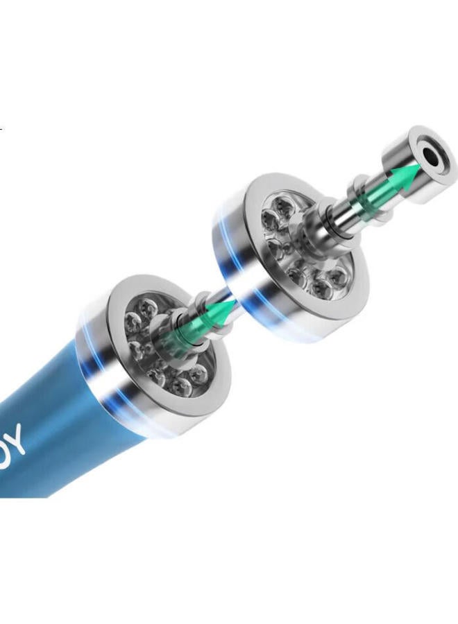 YOTTOY Speed Steel Wire Jump Rope For Adults Fitness Exercise Elementary School Students Middle School Exam Competition Skipping Rope Water Ripple Blue - Image 1